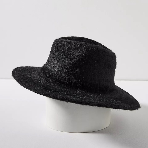 Anthropologie Black Fuzzy Knit Rancher main image 4